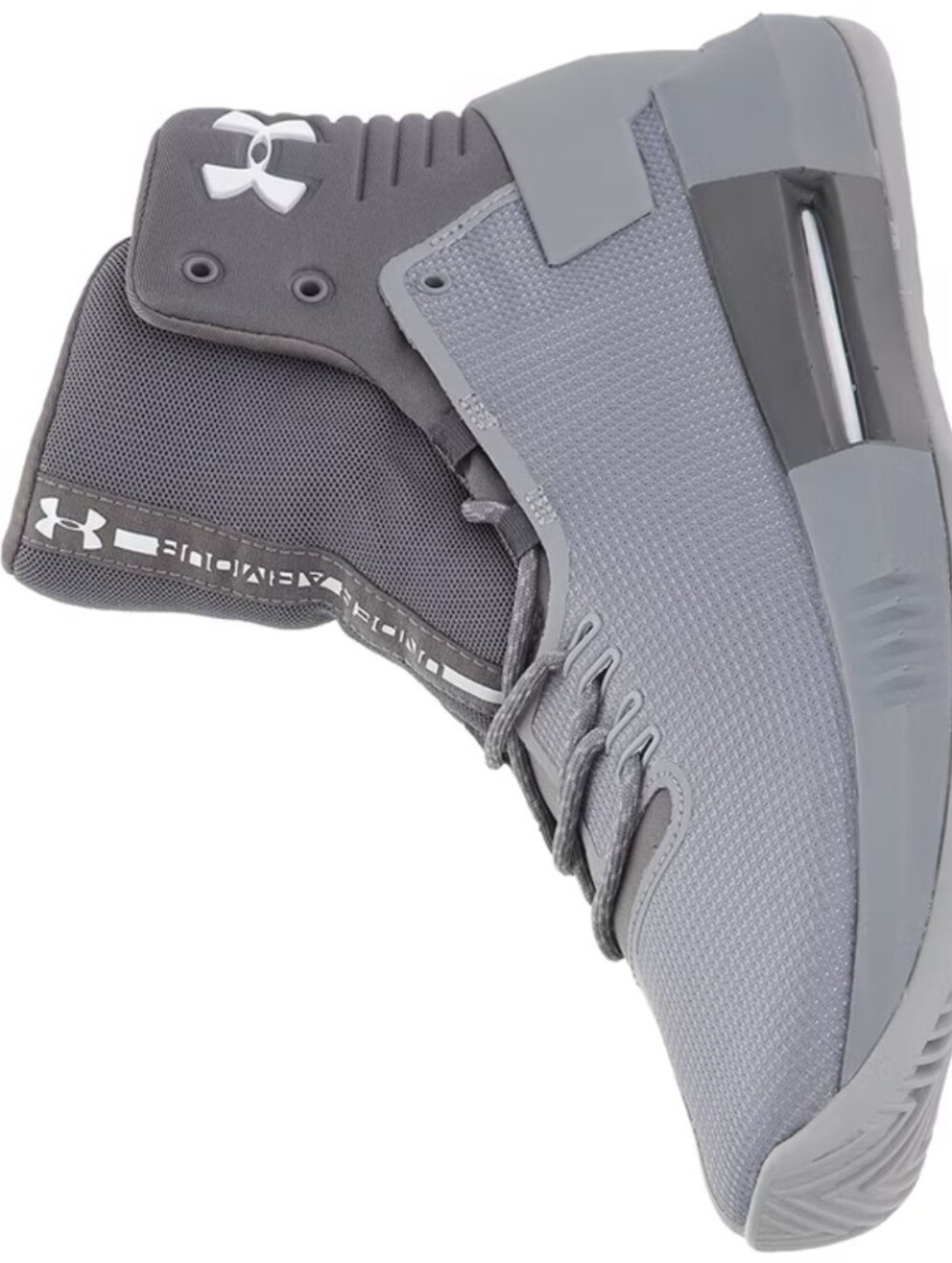 Under Armour Men's Gray High-Top Training Shoes 8.5